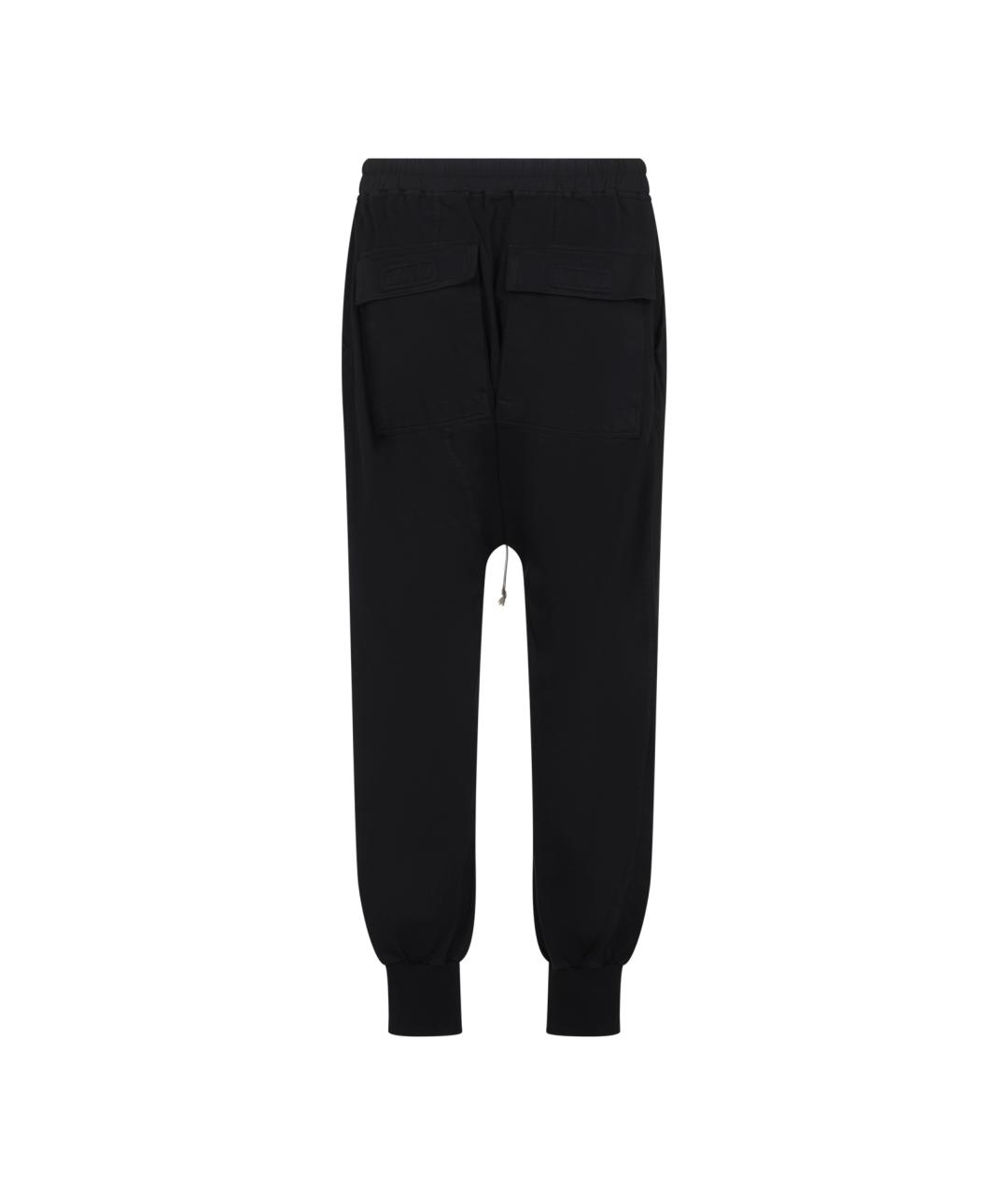 RICK OWENS DRKSHDW Черные хлопковые повседневные брюки, фото 2