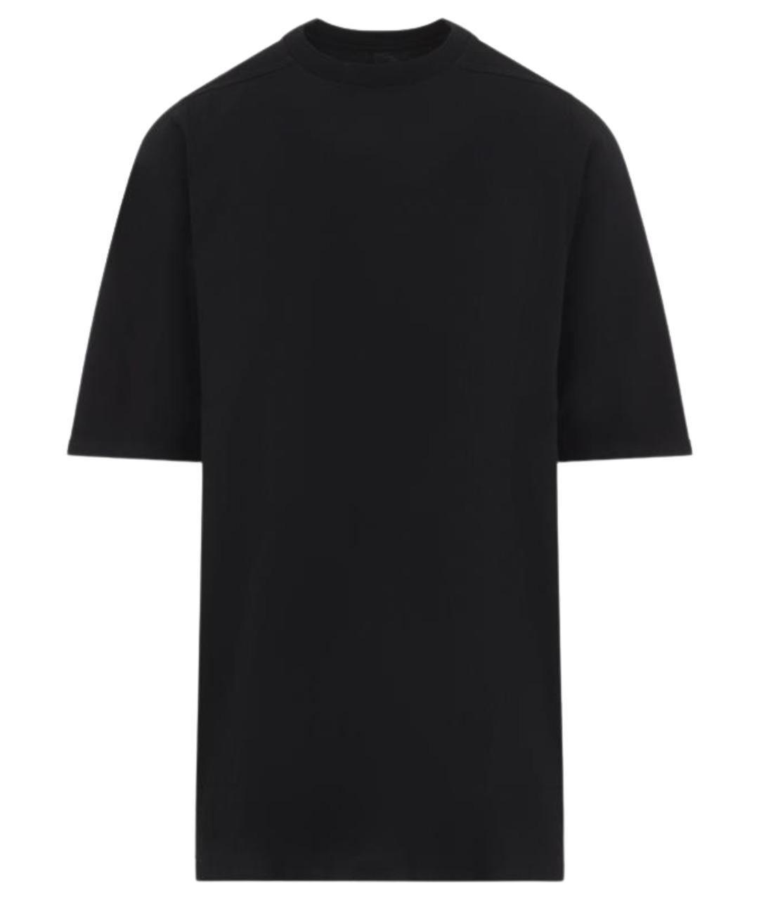 RICK OWENS Черная хлопковая футболка, фото 1