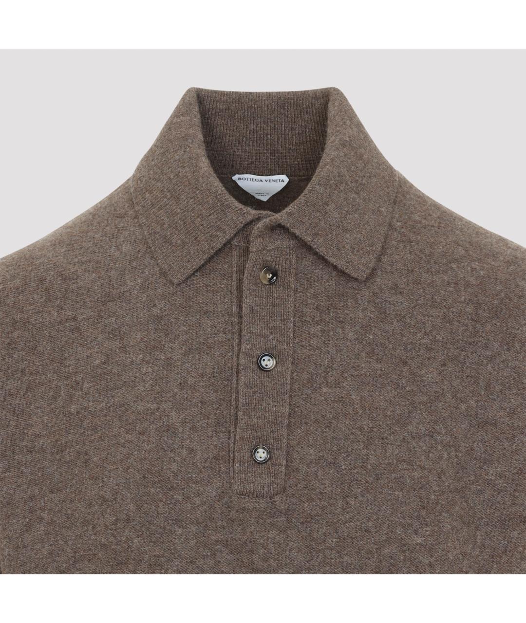 BOTTEGA VENETA Бежевый шерстяной джемпер / свитер, фото 2
