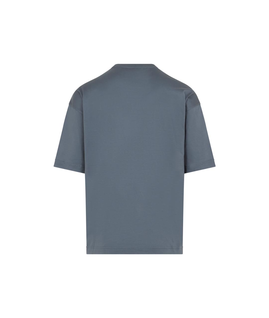 KITON Серая хлопковая футболка, фото 2