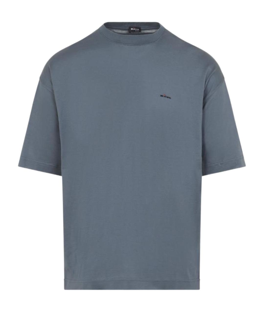 KITON Серая хлопковая футболка, фото 1