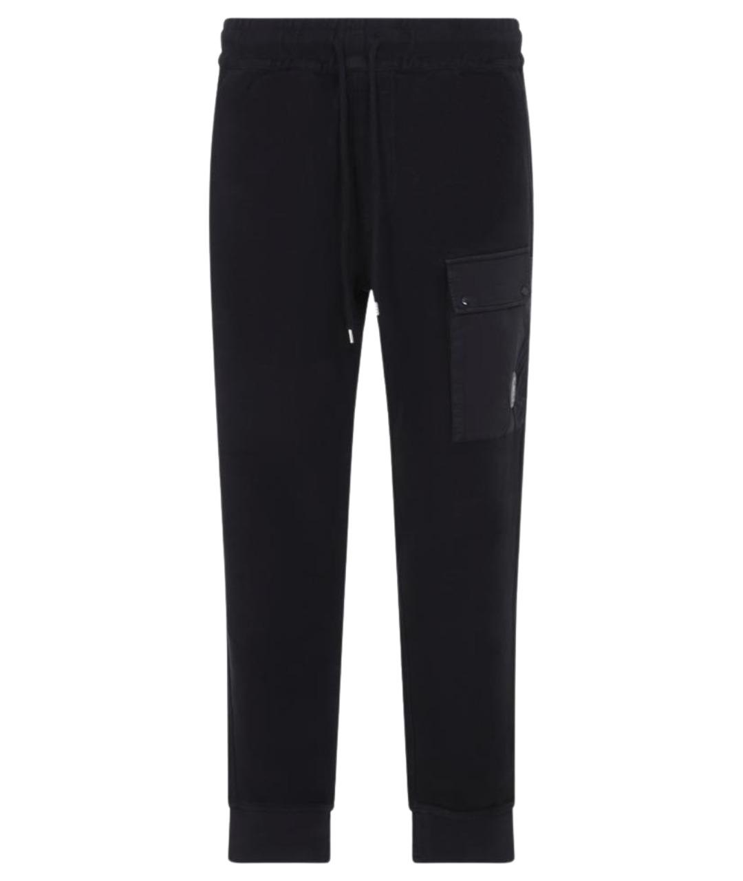 CP COMPANY Черные хлопковые повседневные брюки, фото 1