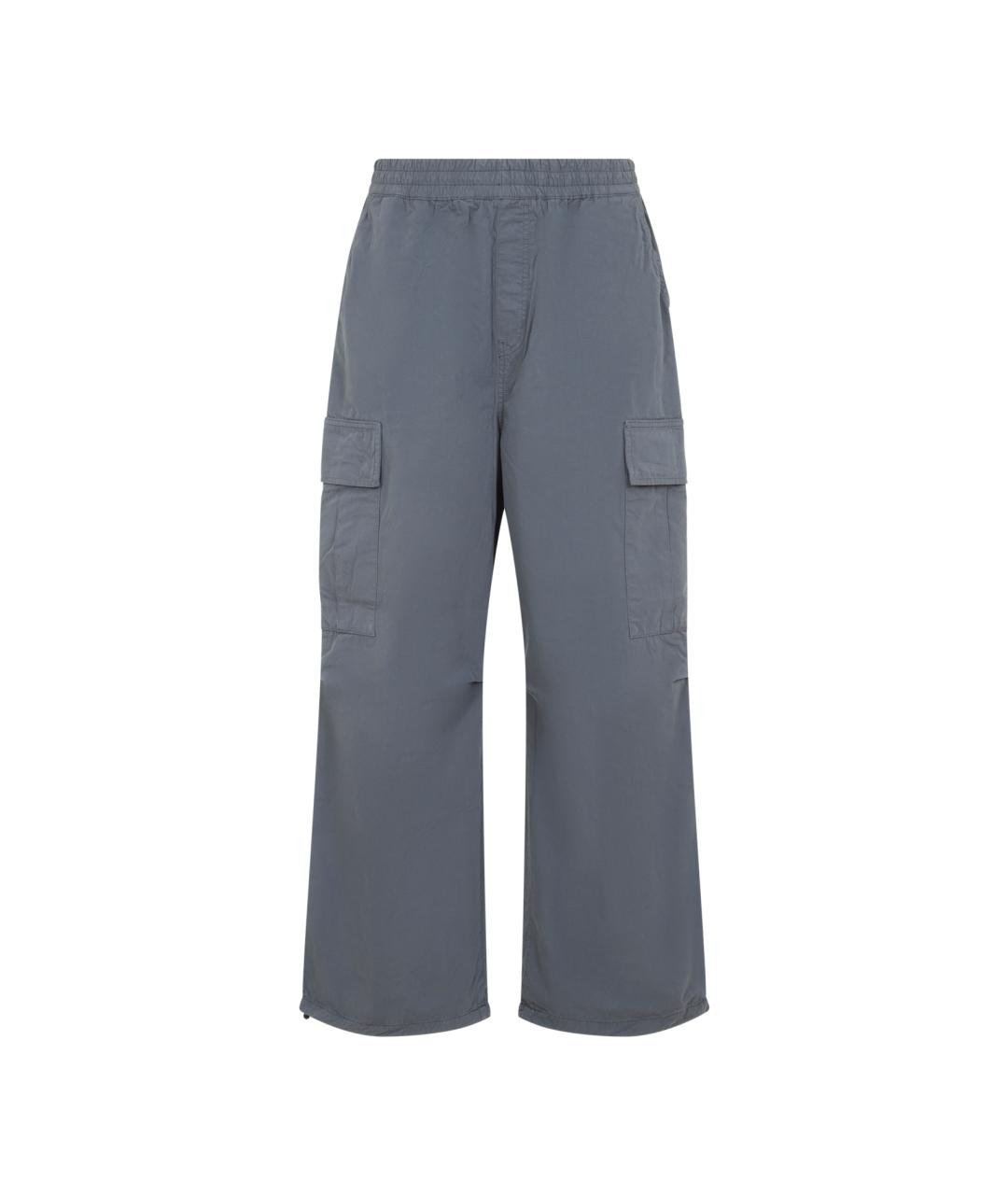 CARHARTT WIP Серые хлопковые повседневные брюки, фото 1