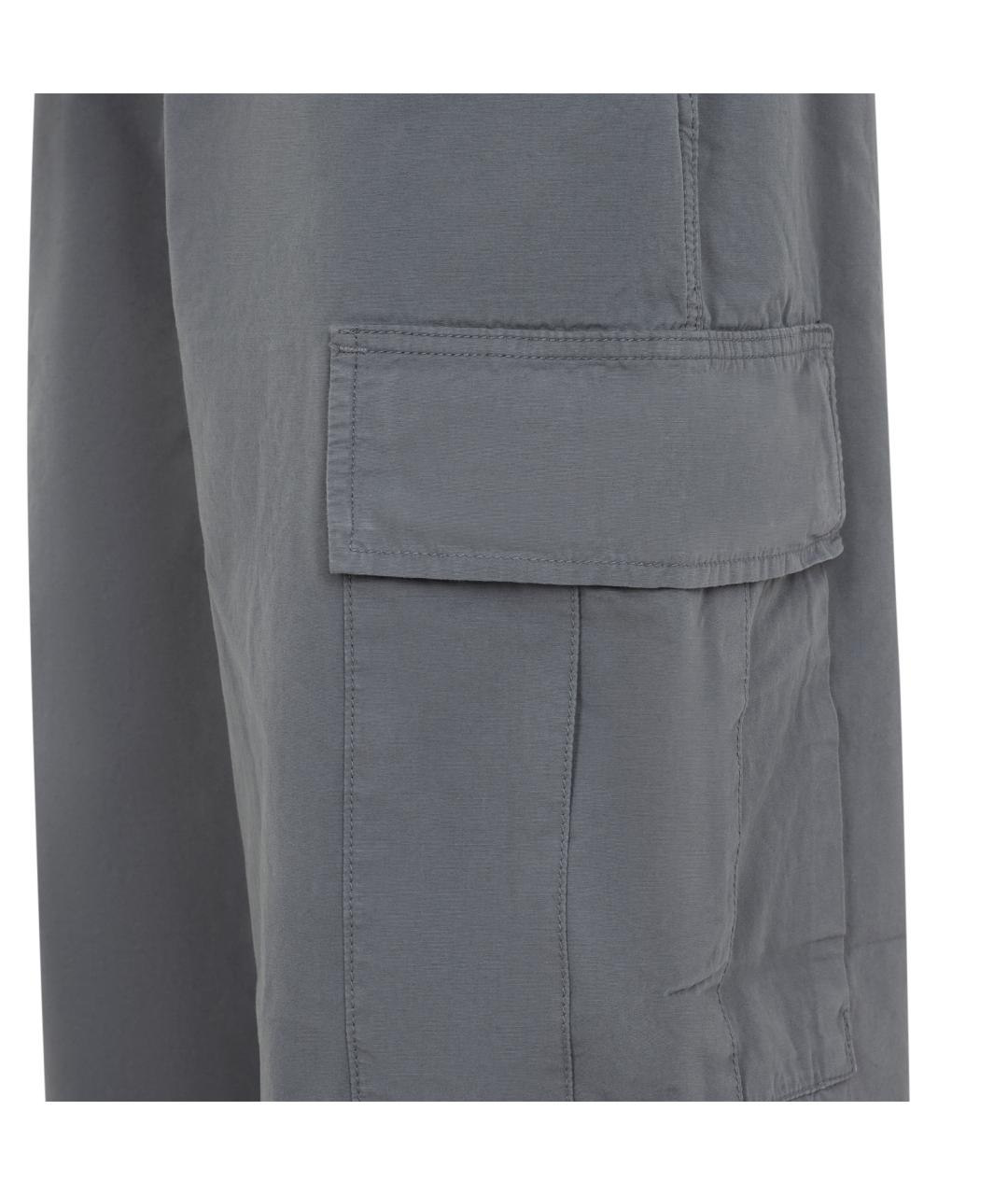 CARHARTT WIP Серые хлопковые повседневные брюки, фото 3