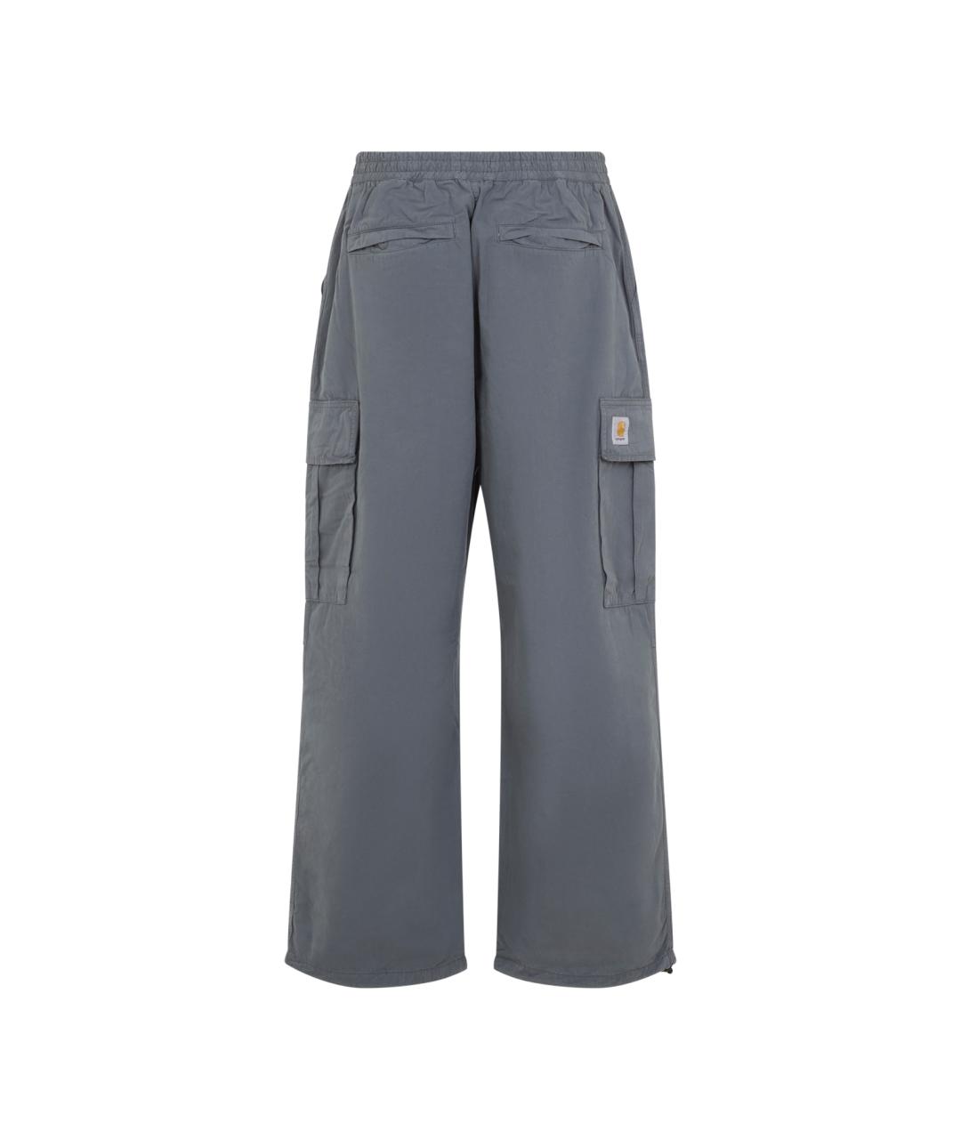 CARHARTT WIP Серые хлопковые повседневные брюки, фото 2