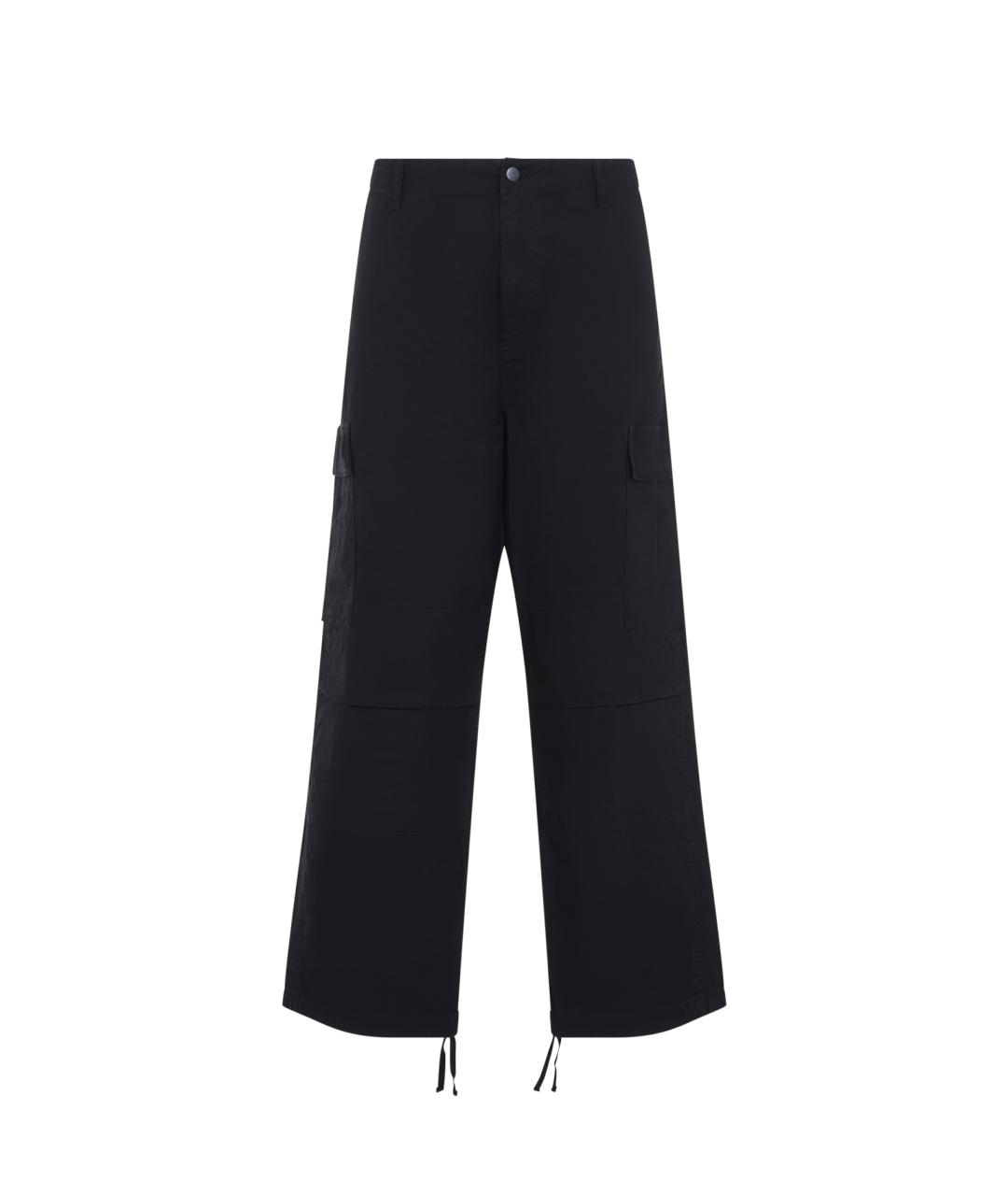 CARHARTT WIP Черные хлопковые повседневные брюки, фото 1
