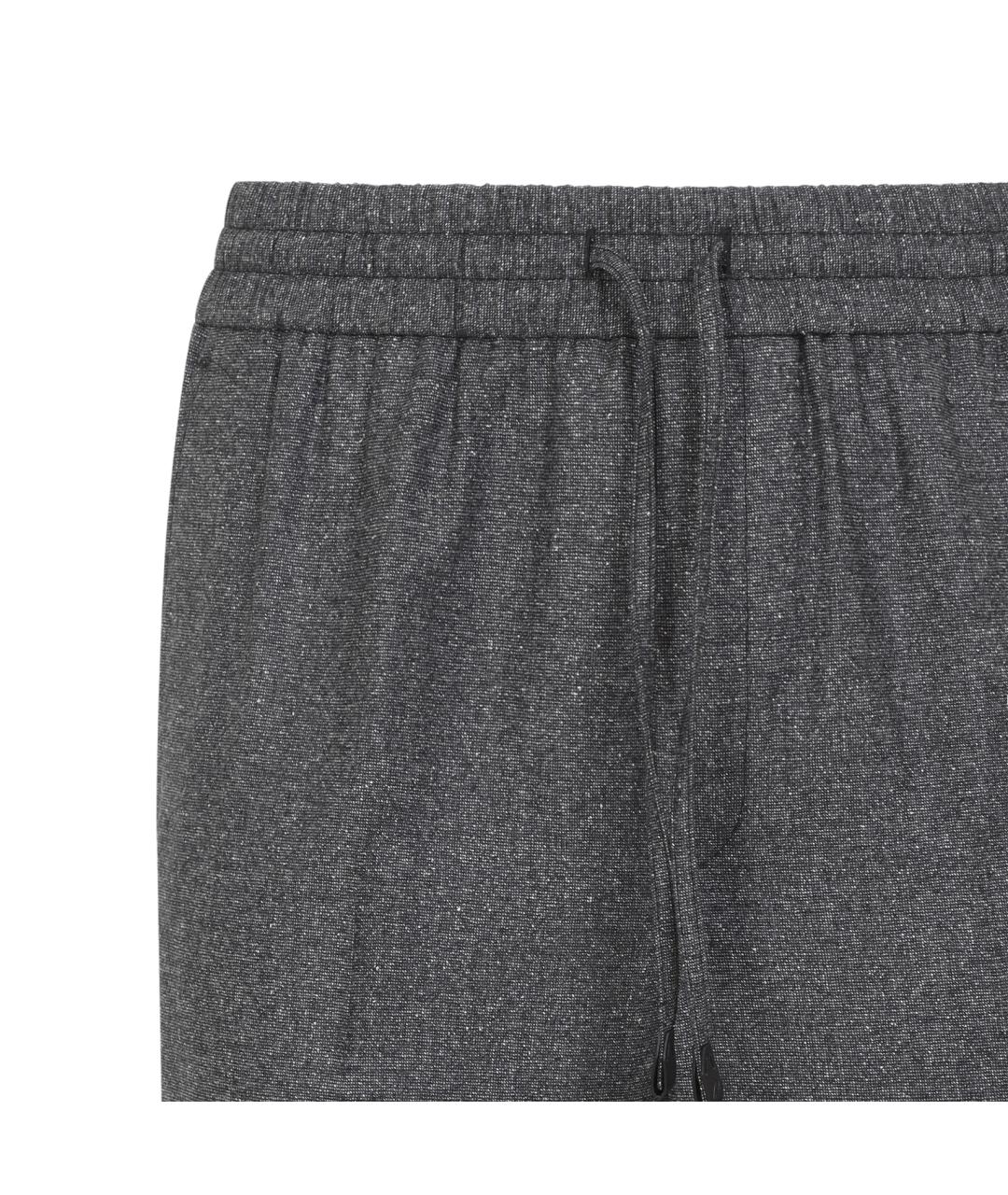 BRIONI Серые шерстяные повседневные брюки, фото 3
