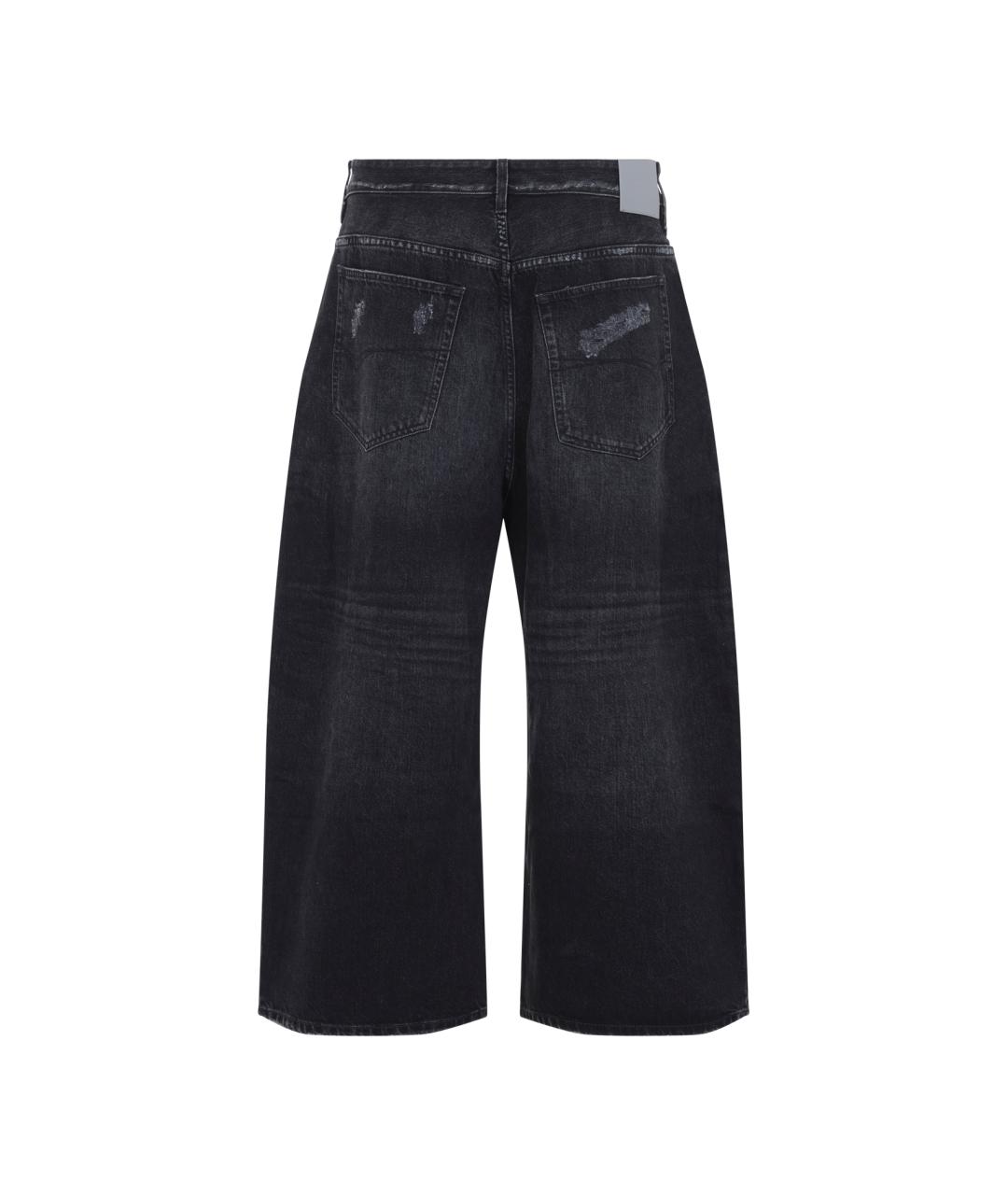 BALENCIAGA Черные хлопковые прямые джинсы, фото 2
