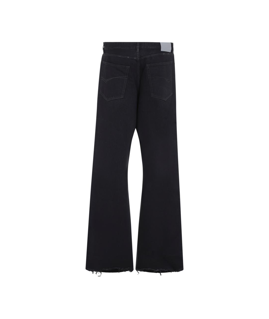 BALENCIAGA Черные хлопковые прямые джинсы, фото 2