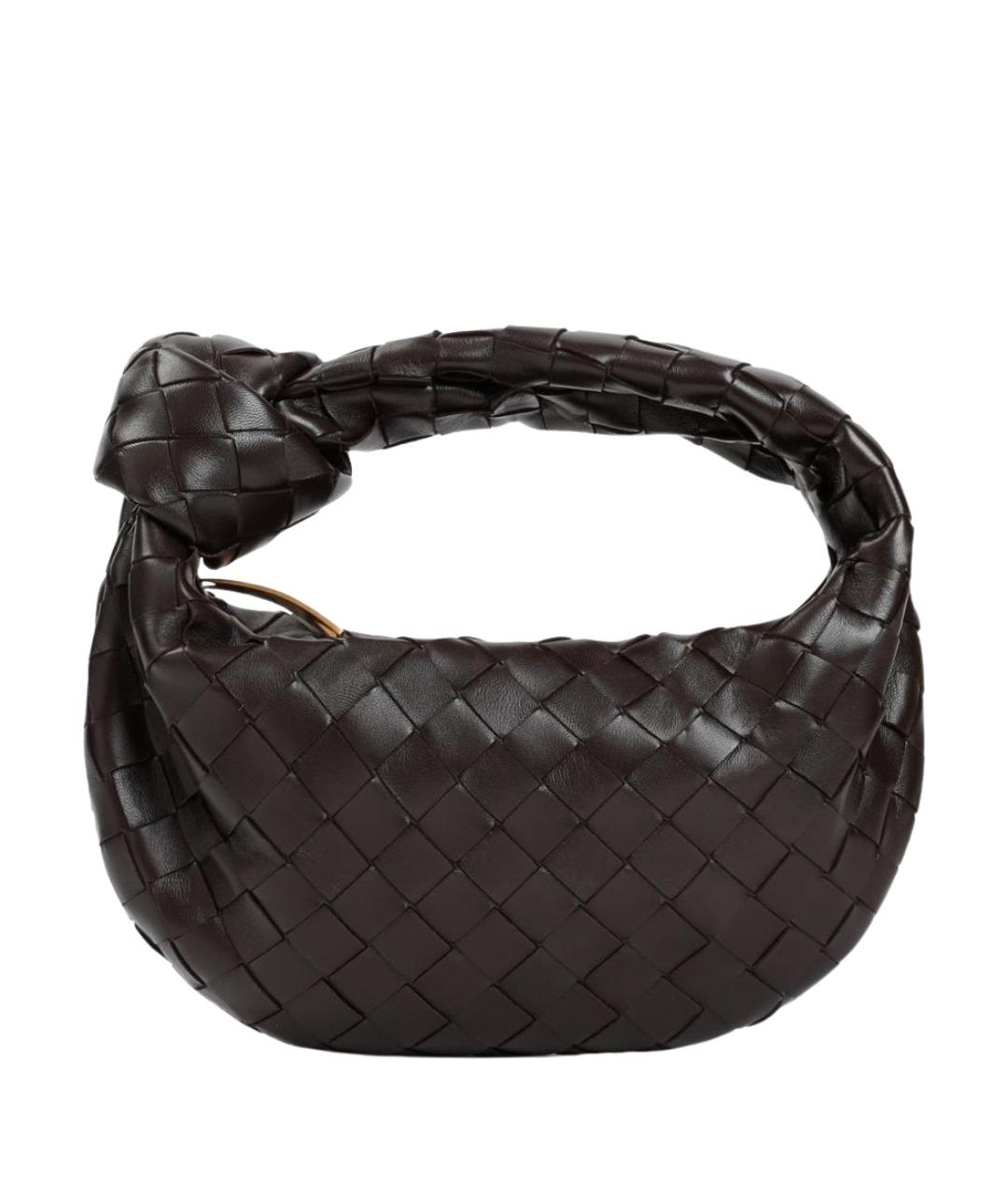 BOTTEGA VENETA Коричневая кожаная сумка с короткими ручками, фото 1