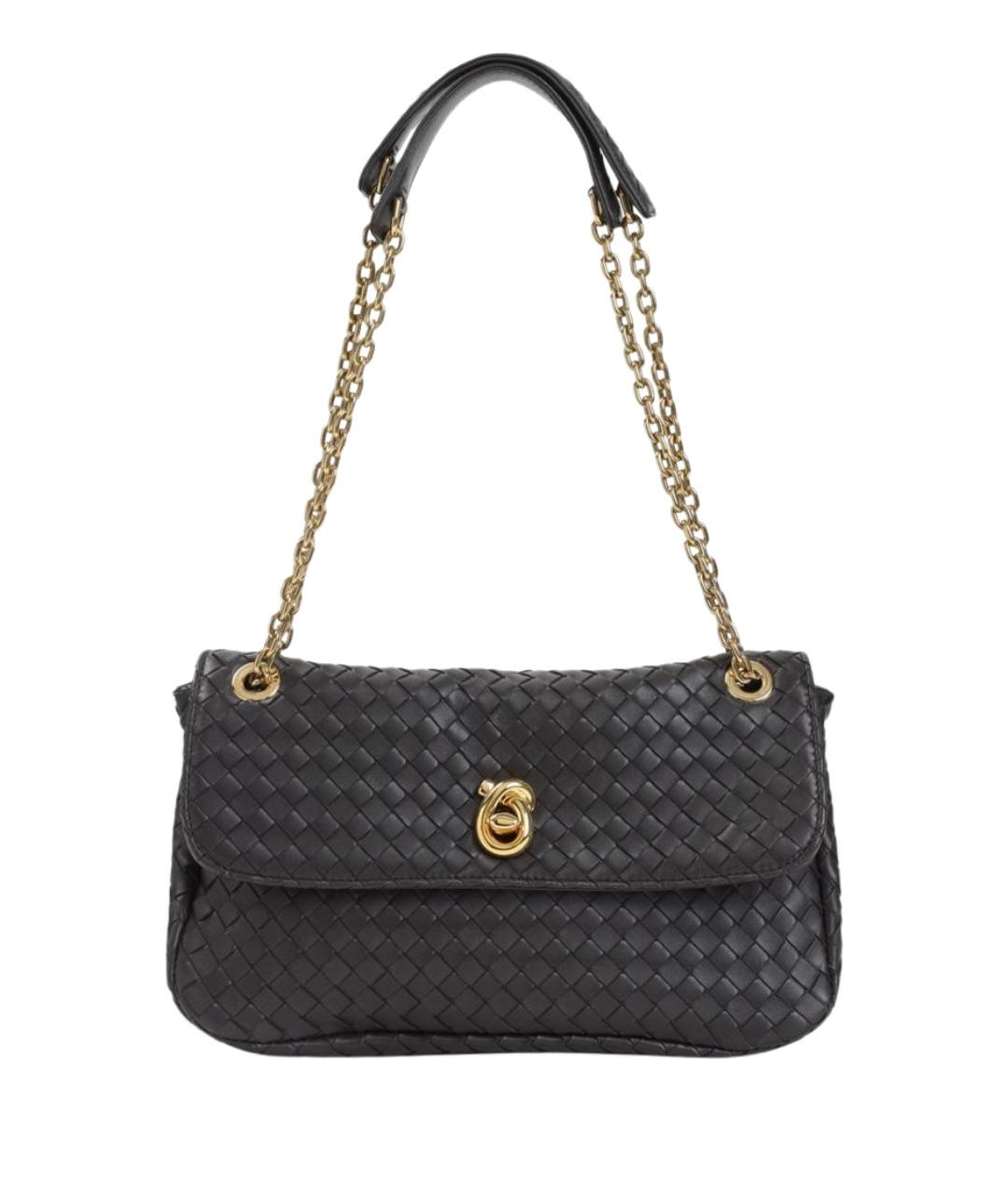 BOTTEGA VENETA Коричневая кожаная сумка через плечо, фото 1
