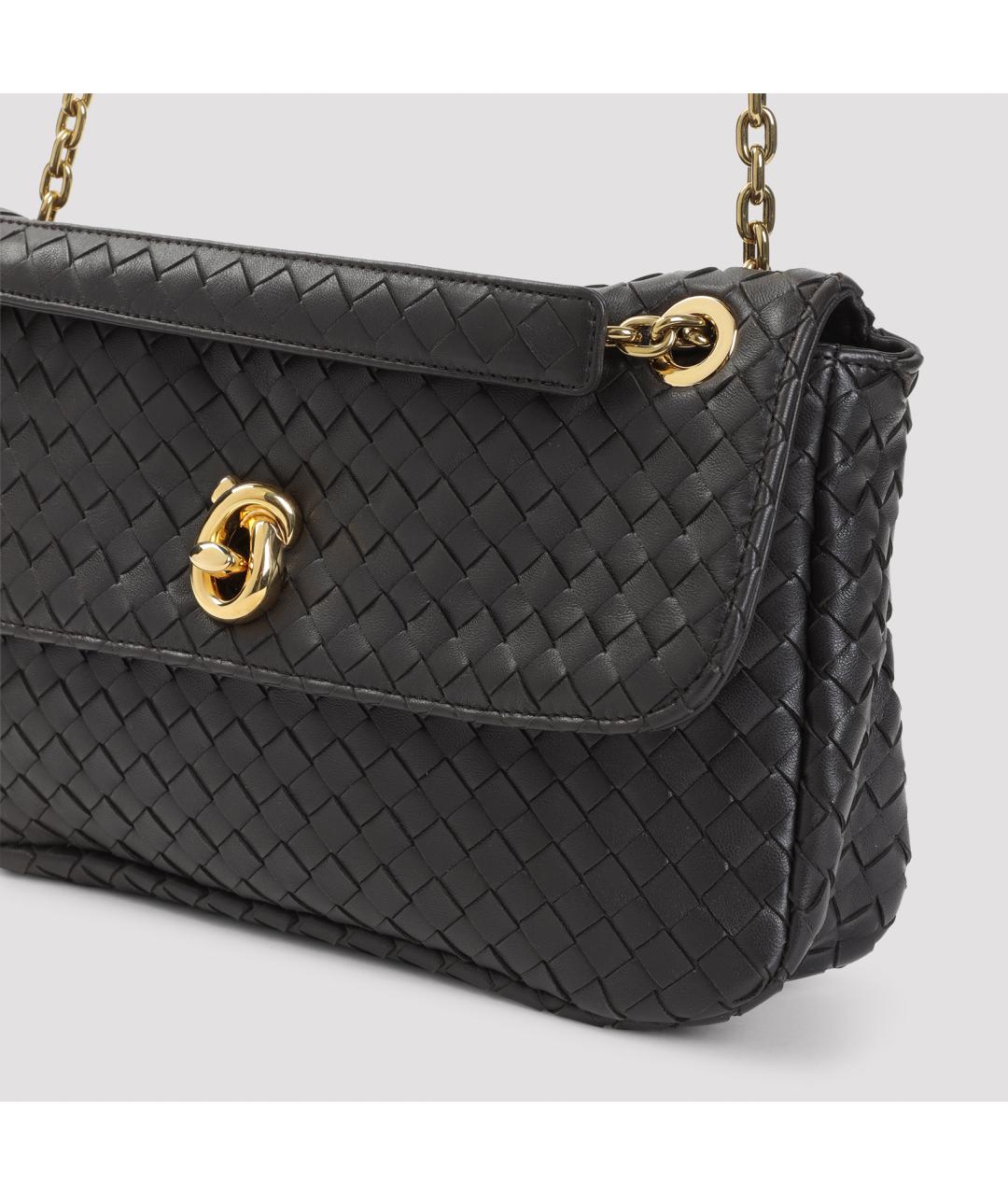 BOTTEGA VENETA Коричневая кожаная сумка через плечо, фото 3