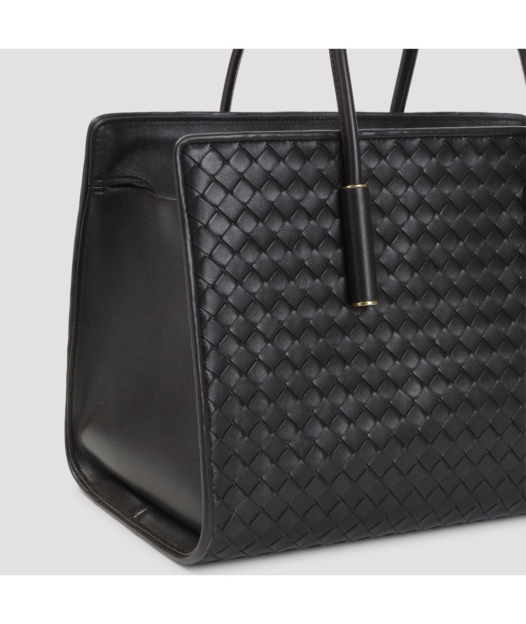 BOTTEGA VENETA Коричневая кожаная сумка тоут, фото 3