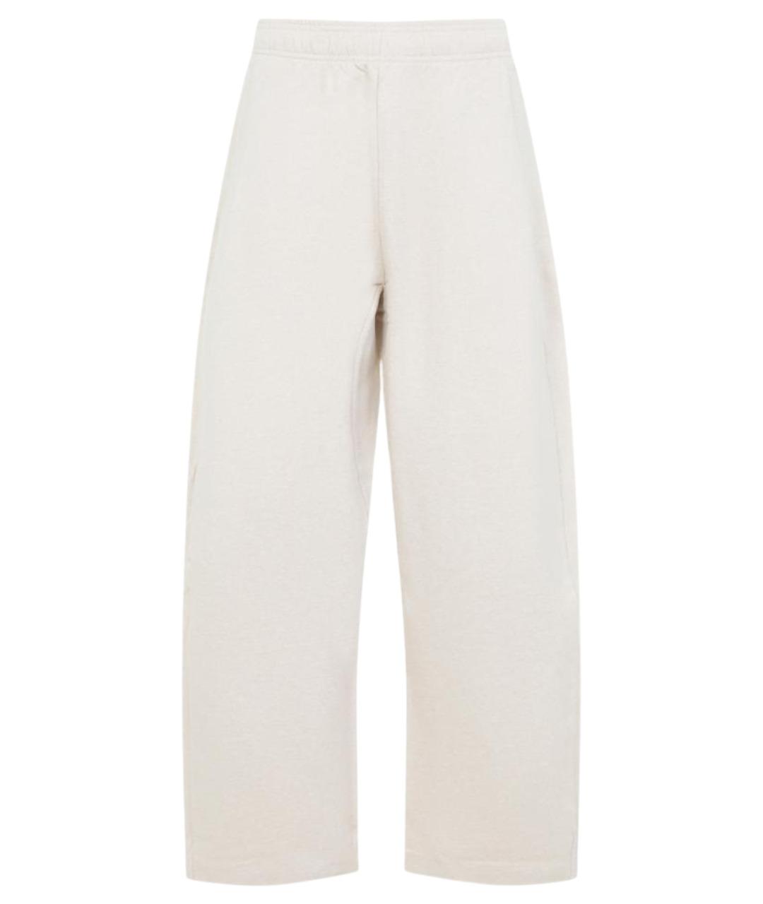 JACQUEMUS Бежевые хлопковые повседневные брюки, фото 1