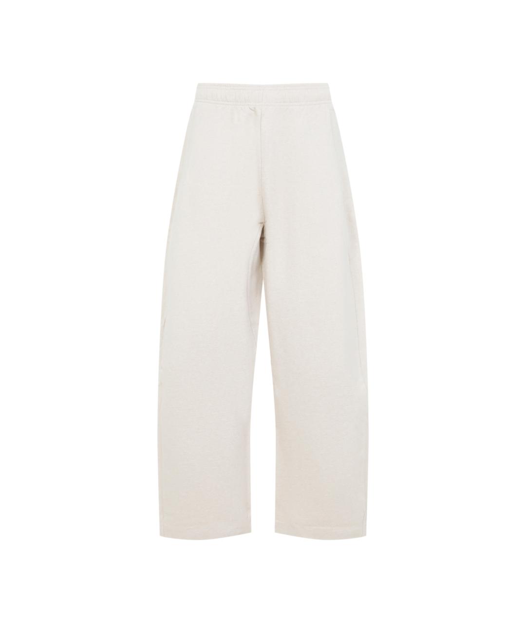 JACQUEMUS Бежевые хлопковые повседневные брюки, фото 4
