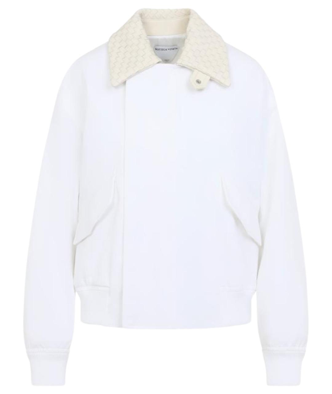 BOTTEGA VENETA Белая хлопковая куртка, фото 1