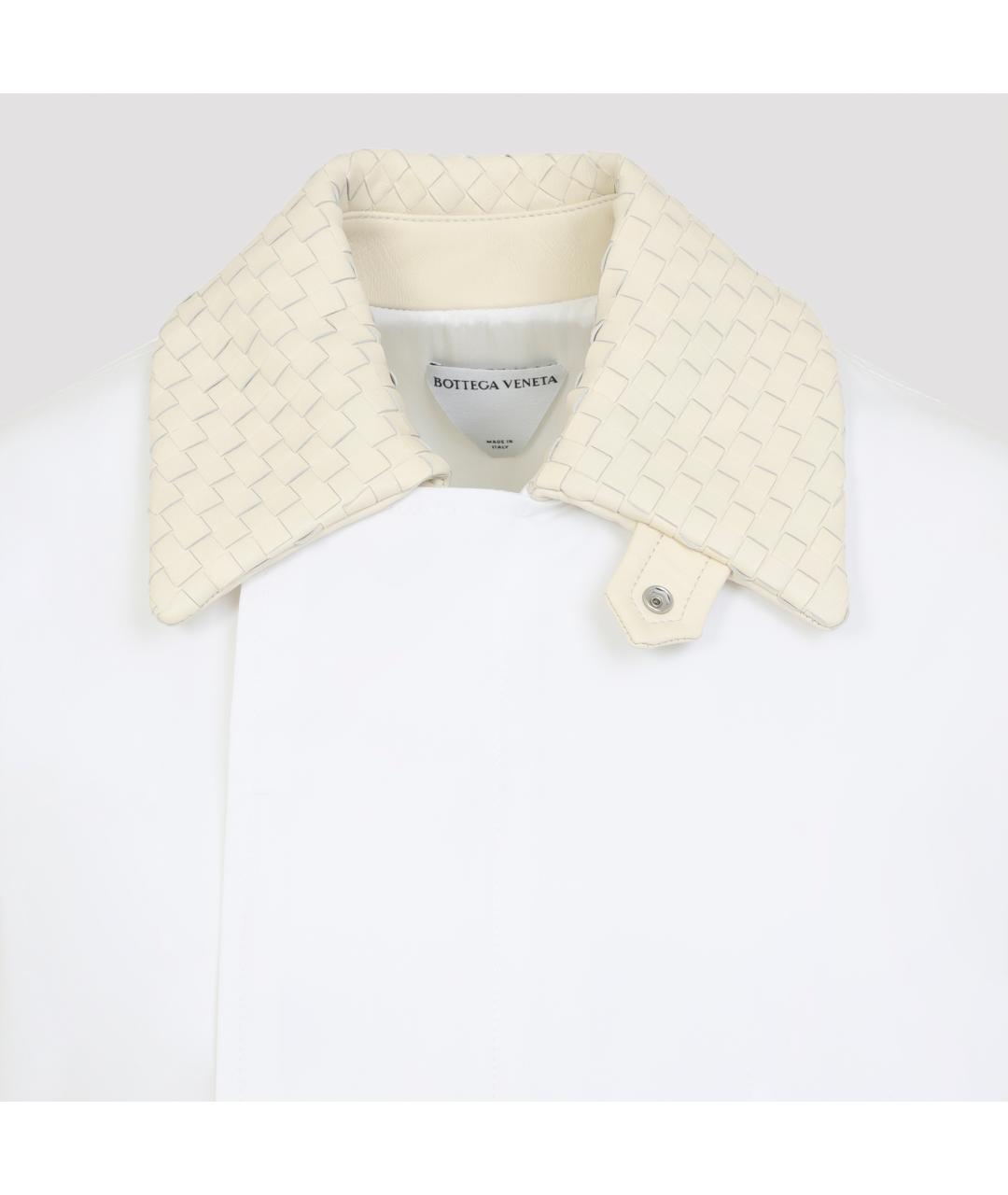 BOTTEGA VENETA Белая хлопковая куртка, фото 3