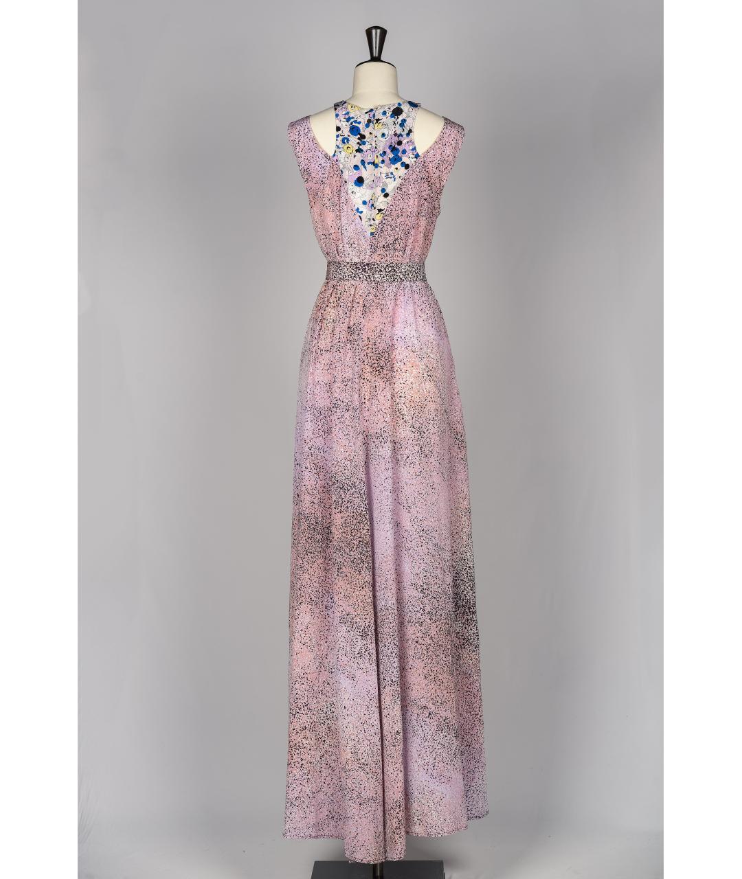 KENZO Розовое шелковое вечернее платье, фото 2