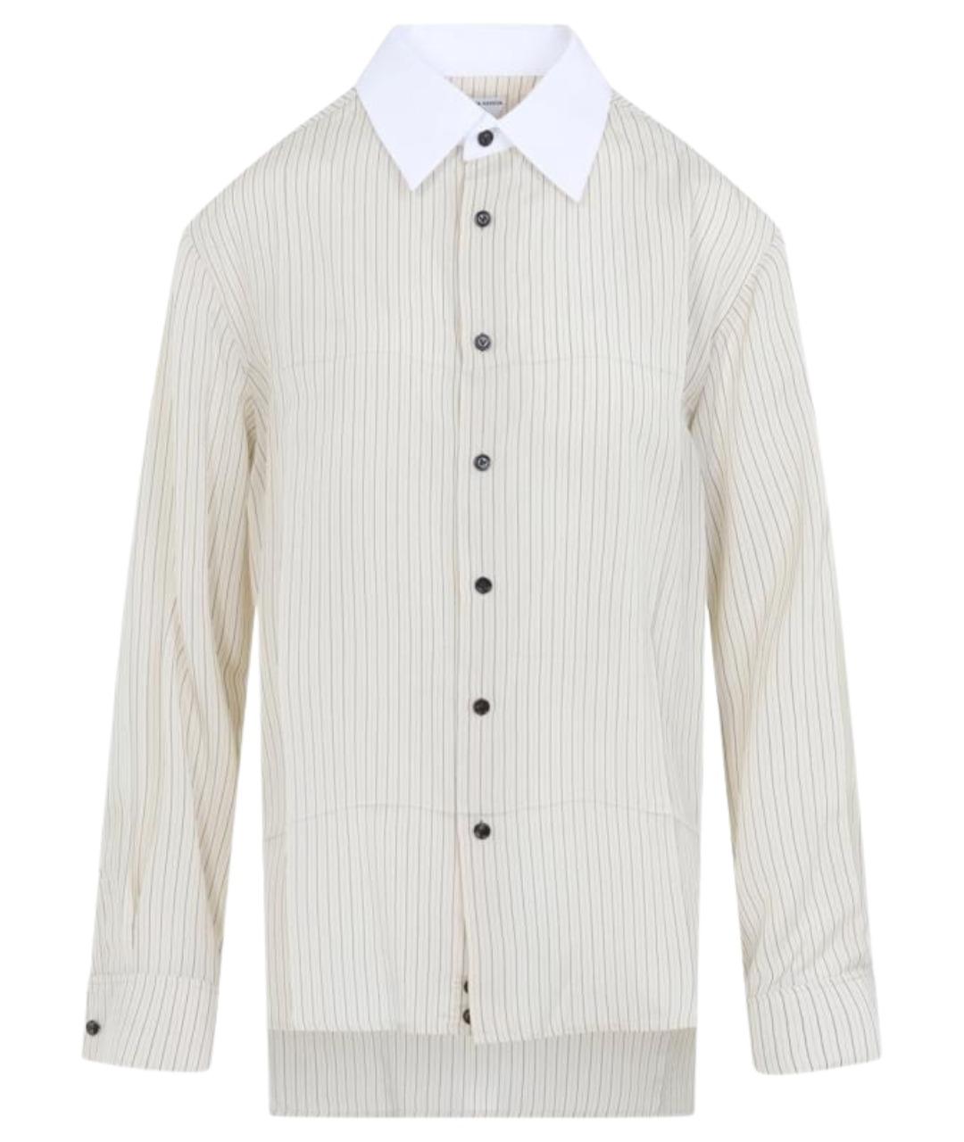 BOTTEGA VENETA Бежевая вискозная рубашка, фото 1