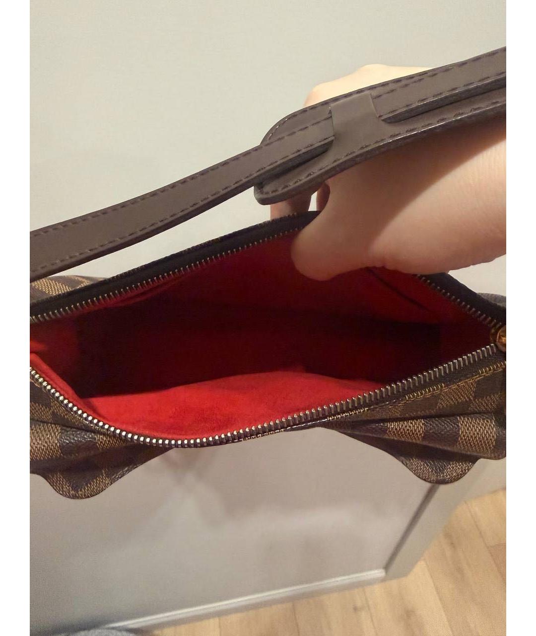 LOUIS VUITTON Коричневая сумка через плечо из канвы, фото 4