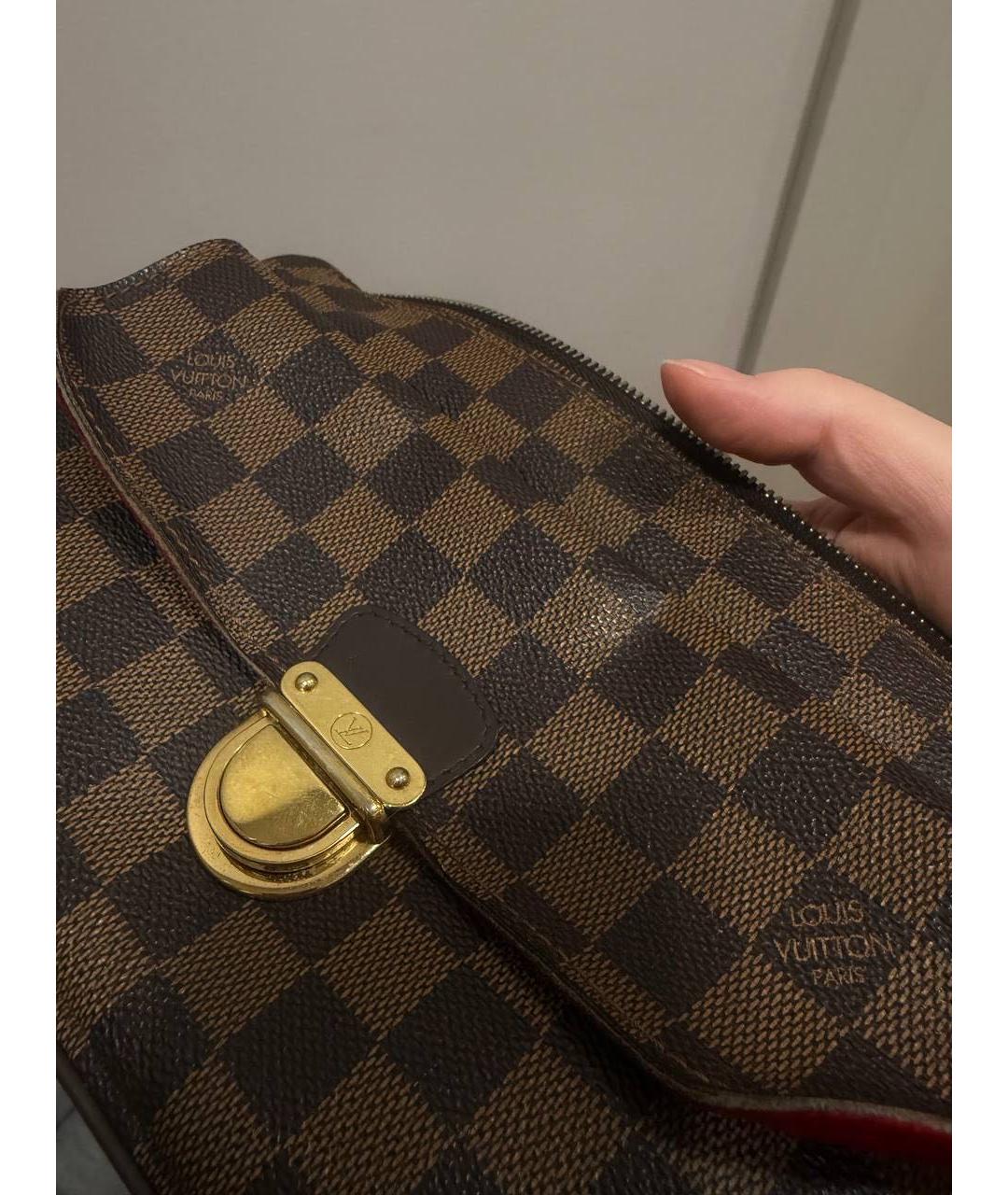 LOUIS VUITTON Коричневая сумка через плечо из канвы, фото 5