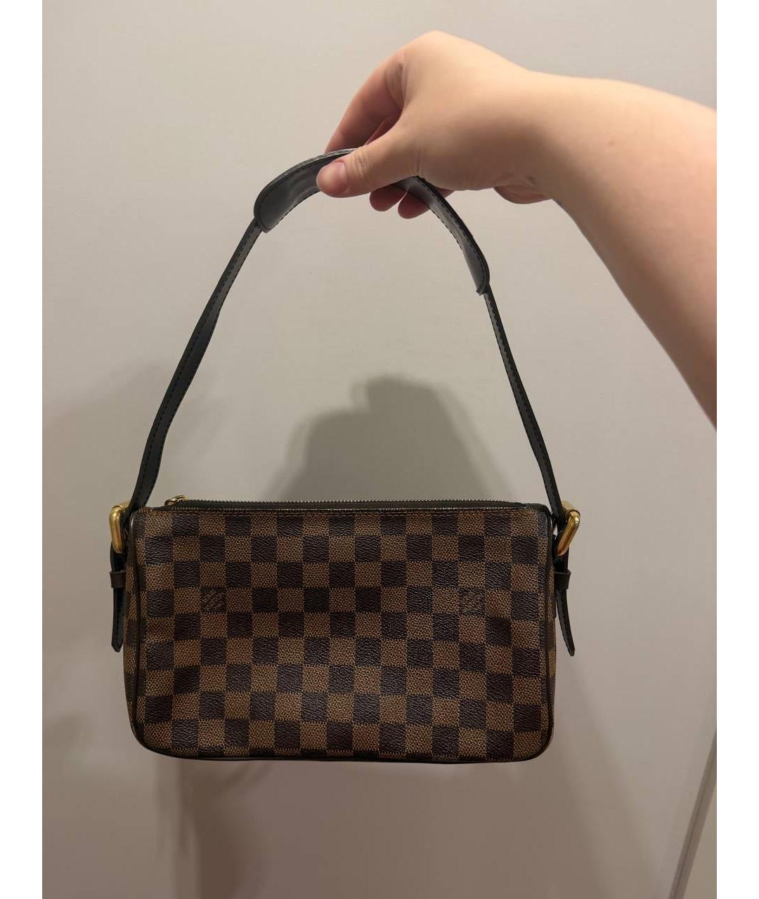 LOUIS VUITTON Коричневая сумка через плечо из канвы, фото 3