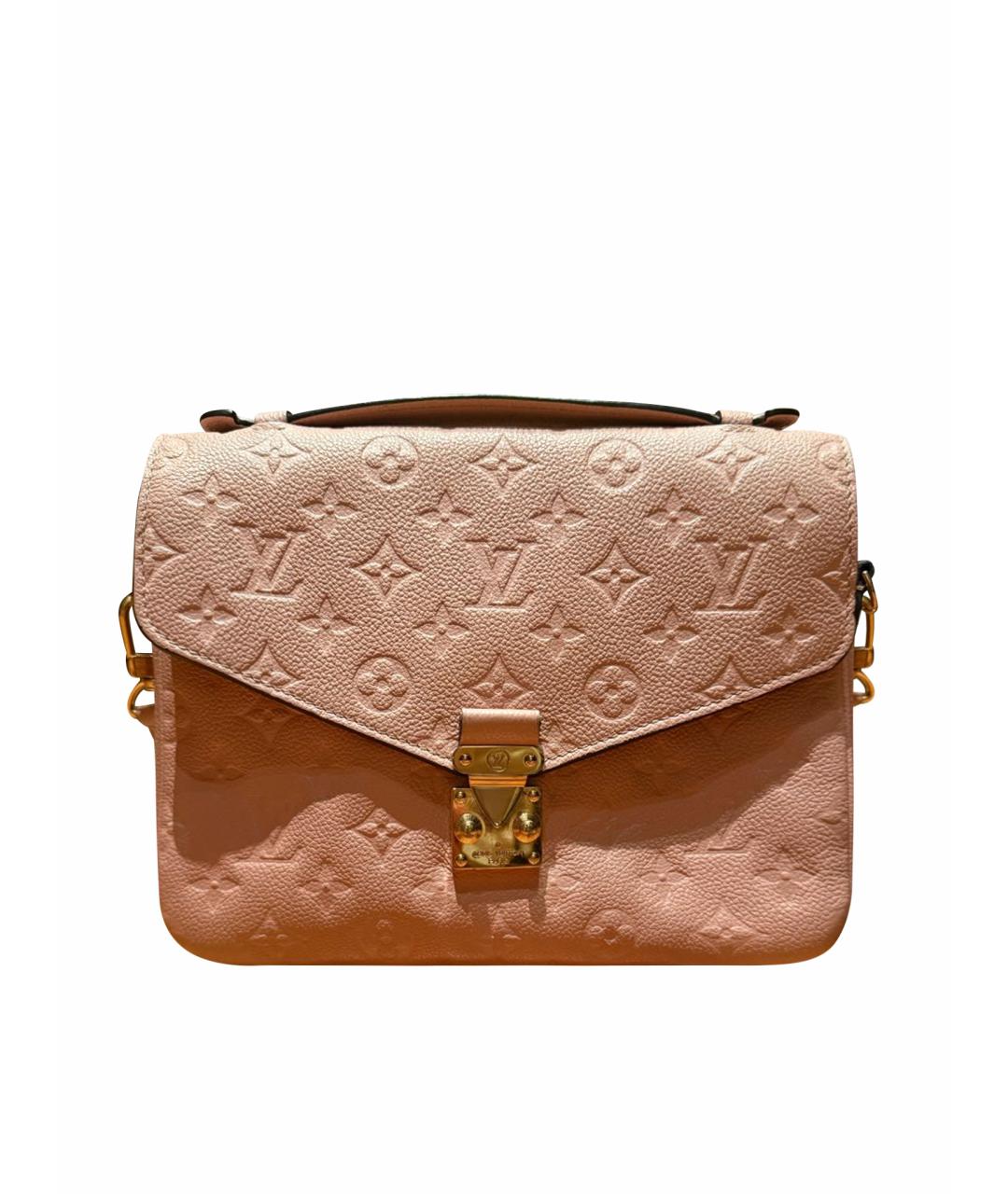 LOUIS VUITTON Коралловая кожаная сумка через плечо, фото 1