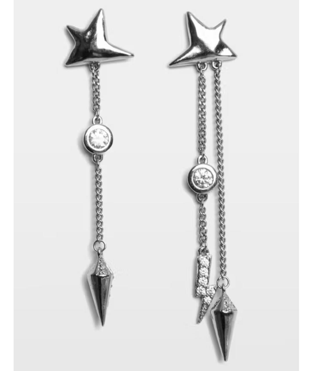 ZADIG & VOLTAIRE Серебряные латунные серьги, фото 2