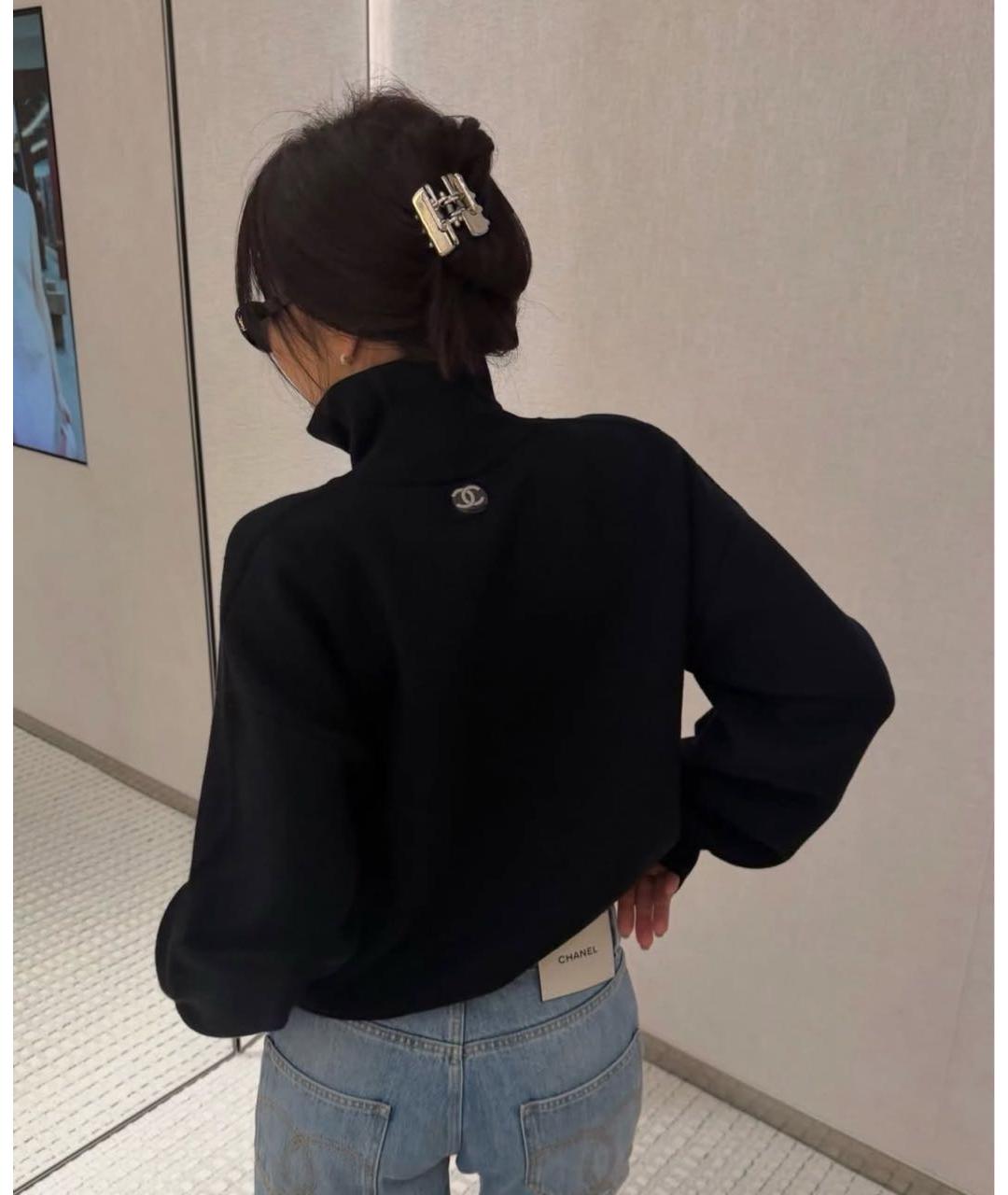 CHANEL Черный джемпер / свитер, фото 3