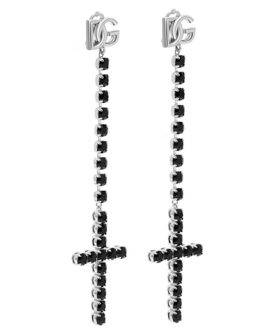 DOLCE&GABBANA Черные латунные клипсы, фото 1