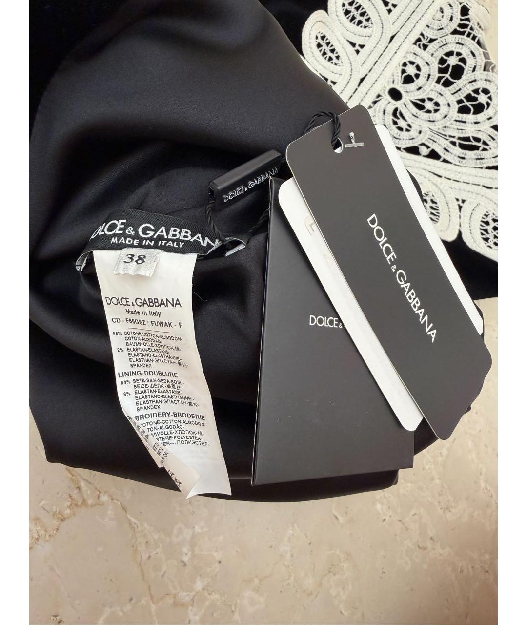 DOLCE&GABBANA Черное бархатное платье, фото 5