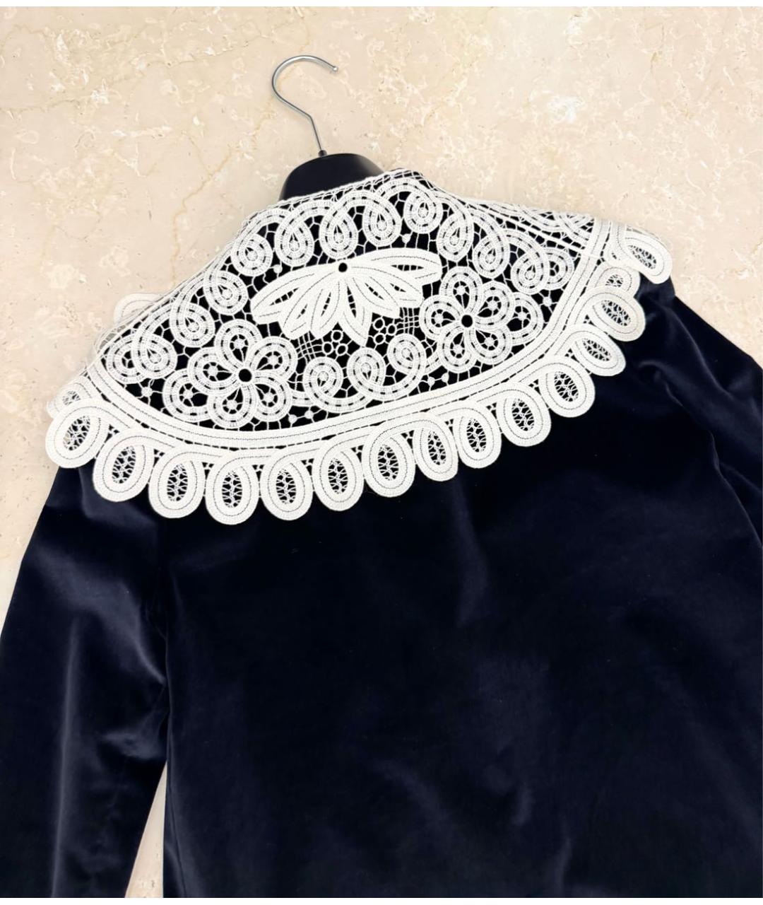 DOLCE&GABBANA Черное бархатное платье, фото 7