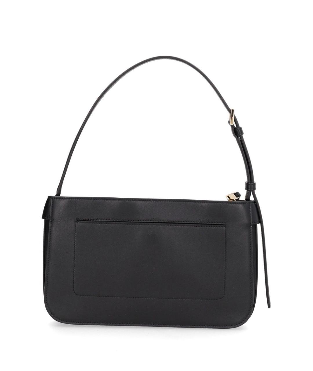FERRAGAMO Черная кожаная сумка через плечо, фото 3