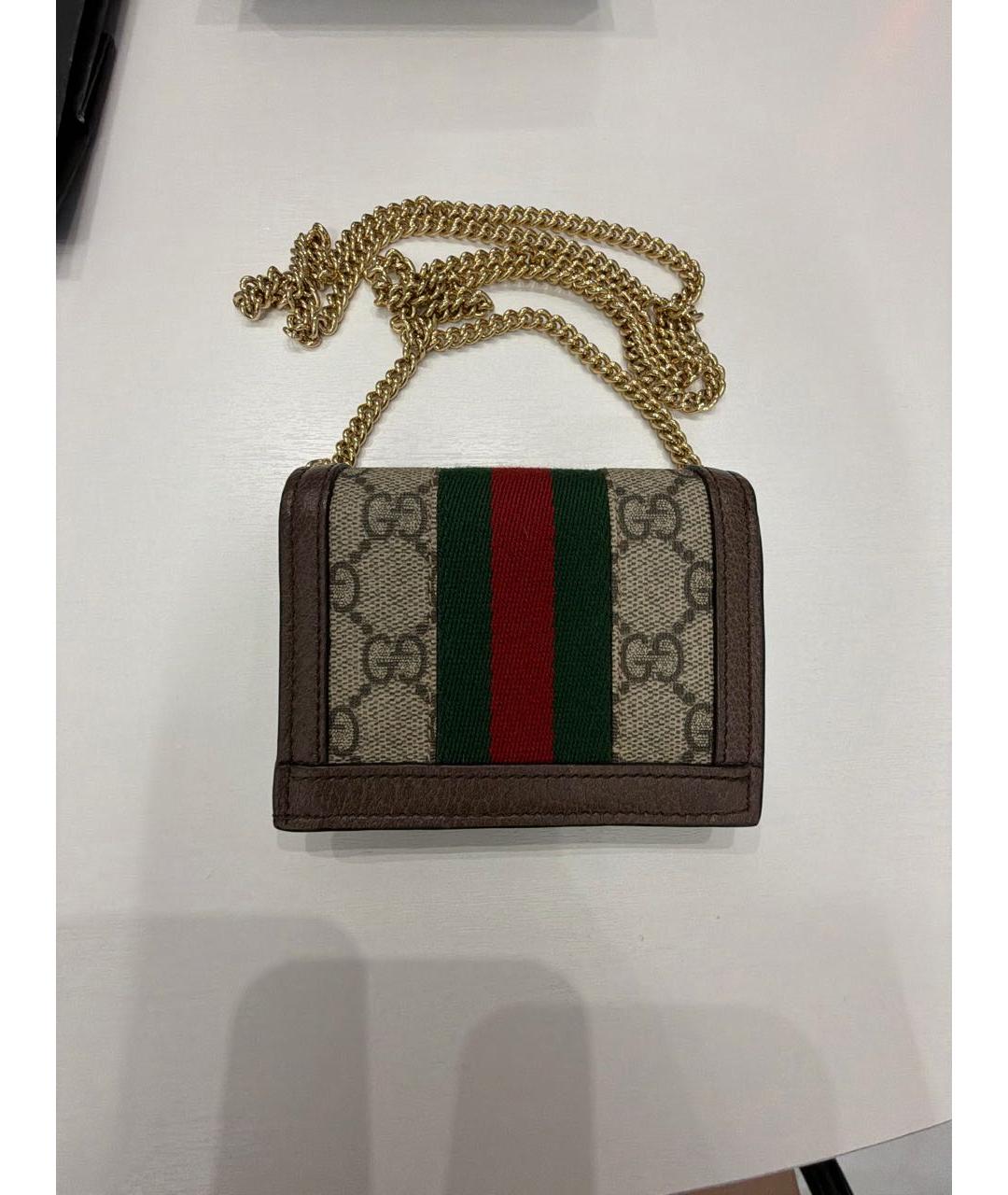GUCCI Коричневый кошелек, фото 3