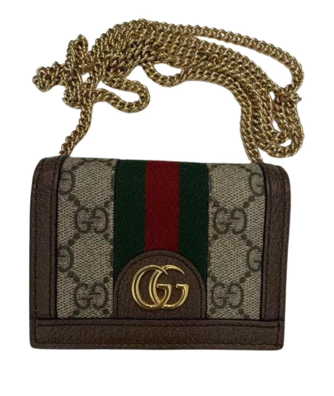 GUCCI Коричневый кошелек, фото 1