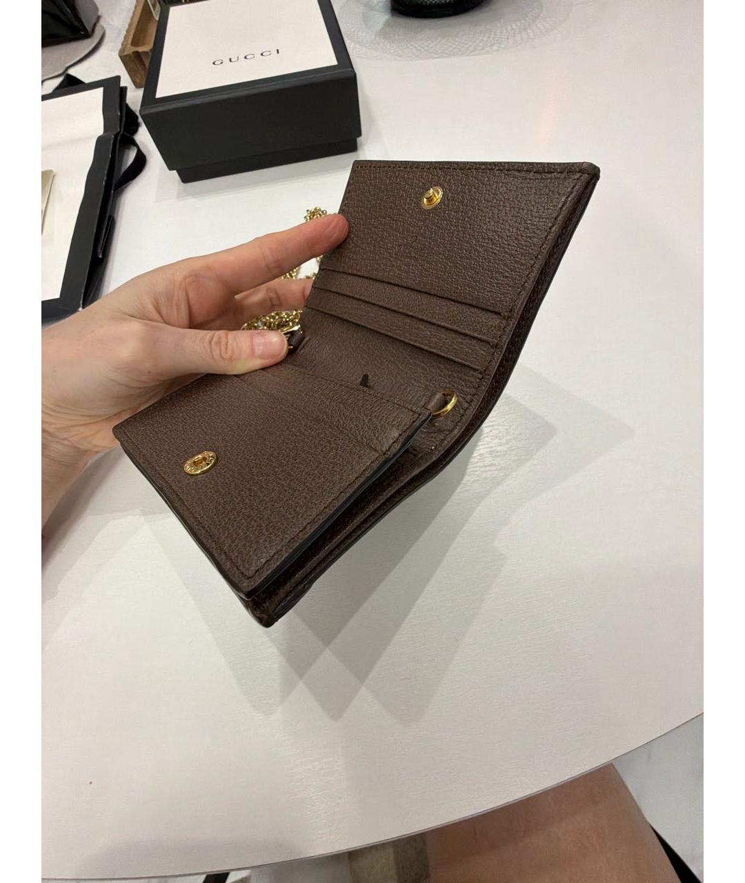 GUCCI Коричневый кошелек, фото 4