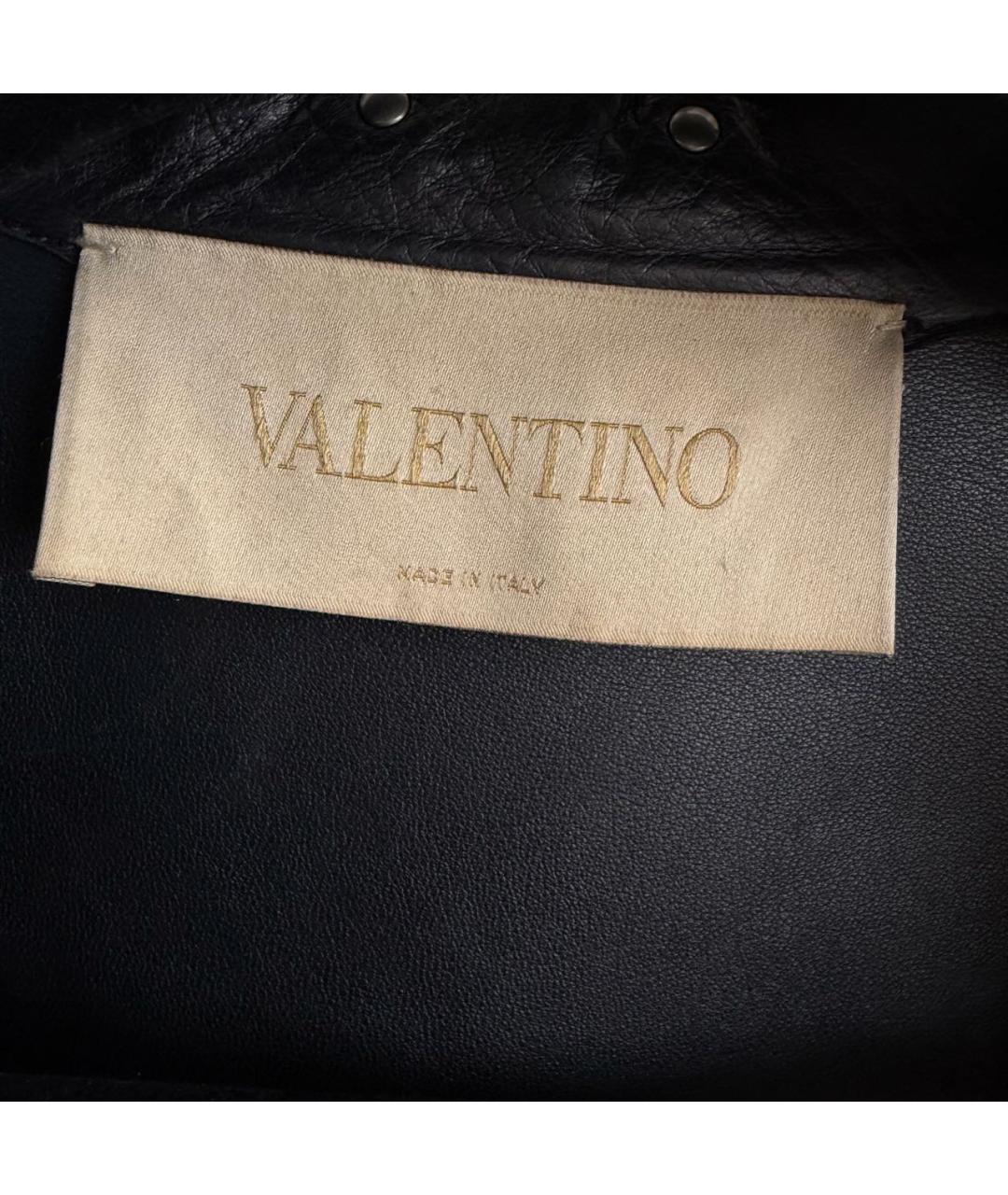 VALENTINO Черная кожаная куртка, фото 7