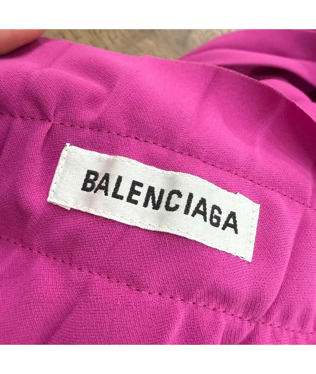 BALENCIAGA Фиолетовая полиэстеровая юбка миди, фото 2