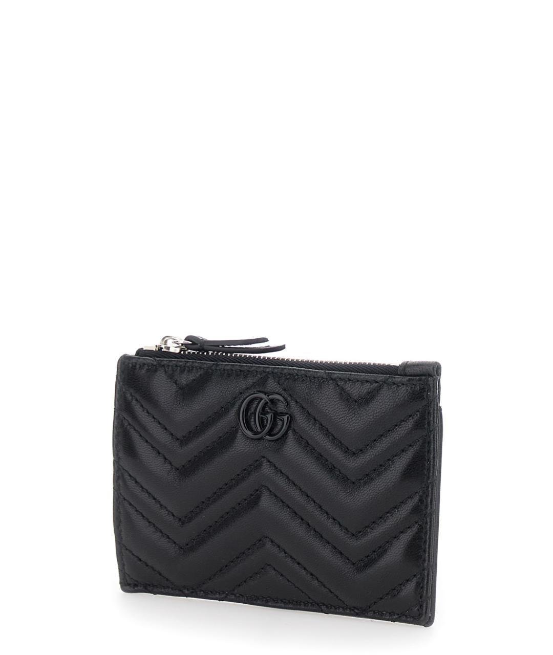 GUCCI Черный кожаный кардхолдер, фото 2