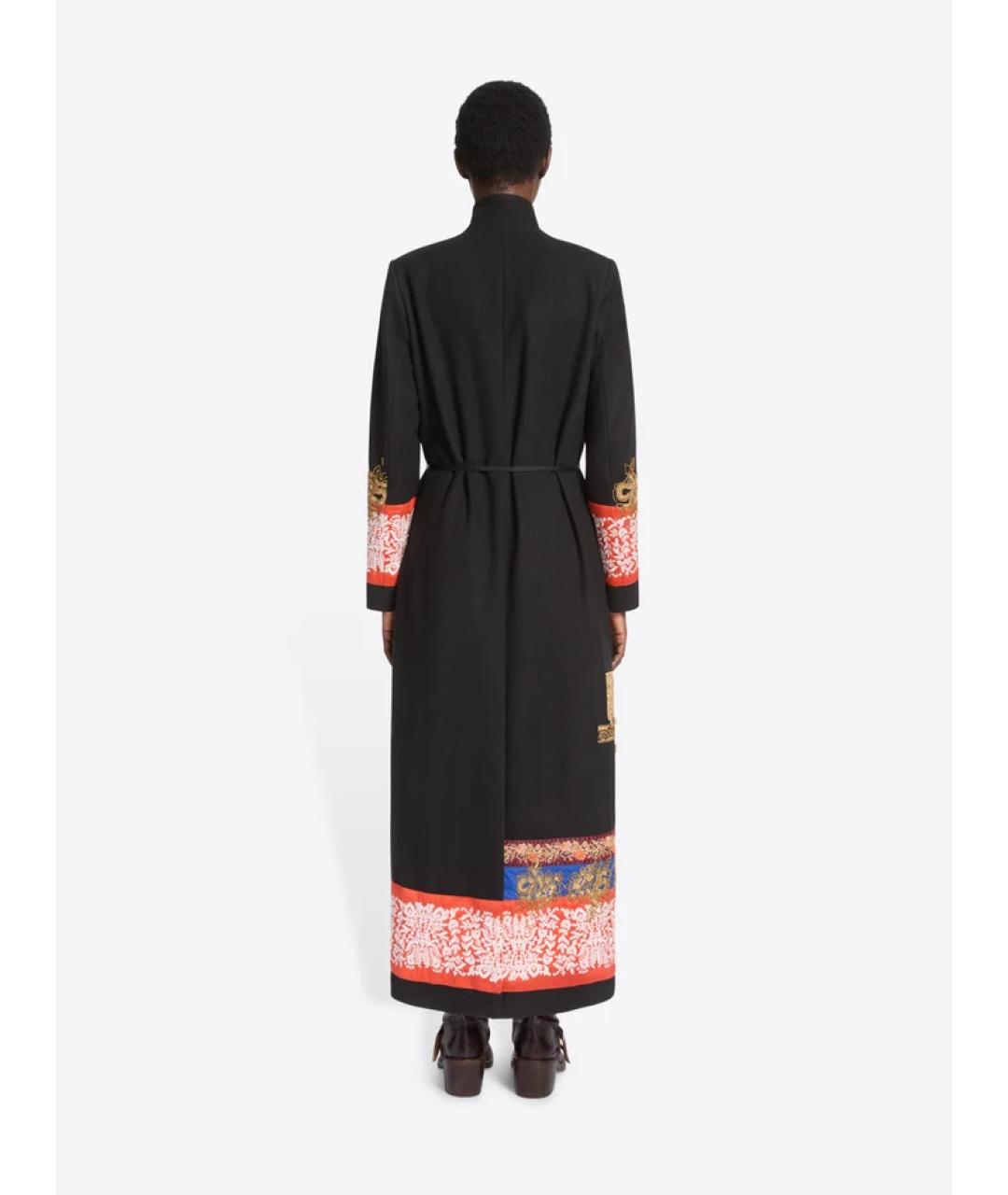 DRIES VAN NOTEN Черное шерстяное пальто, фото 6