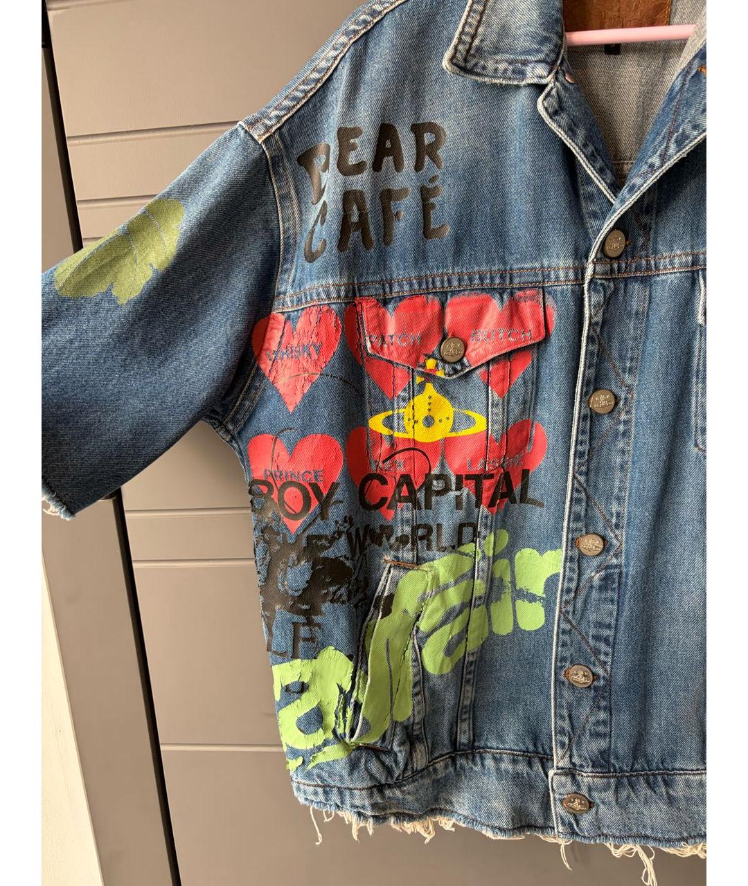 VIVIENNE WESTWOOD Голубая деним куртка, фото 2
