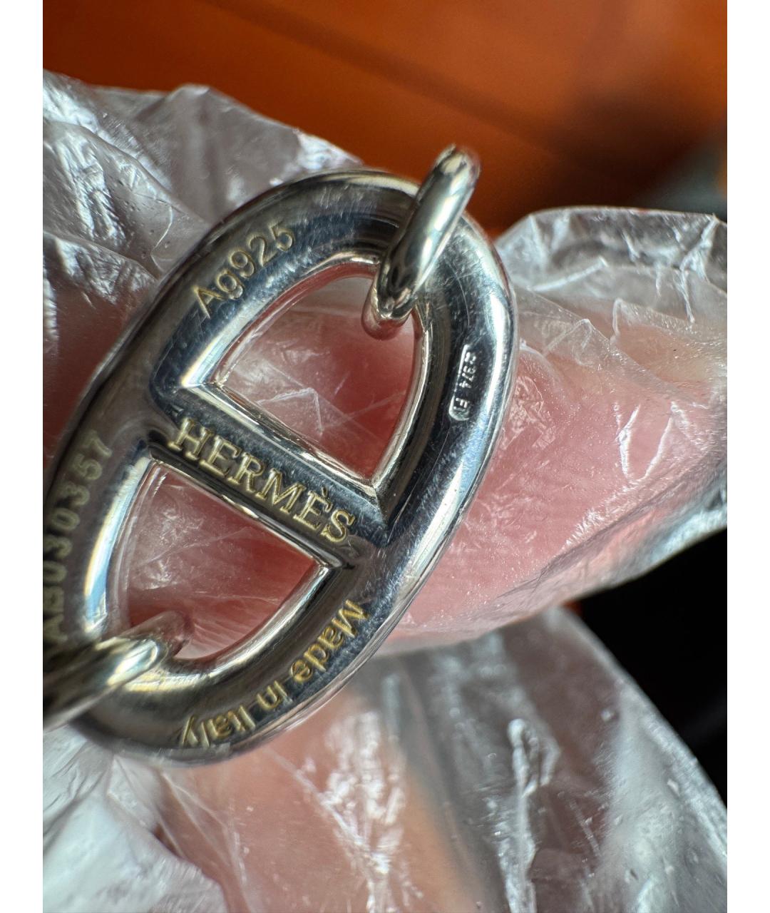 HERMES Серебряное серебряное колье, фото 4