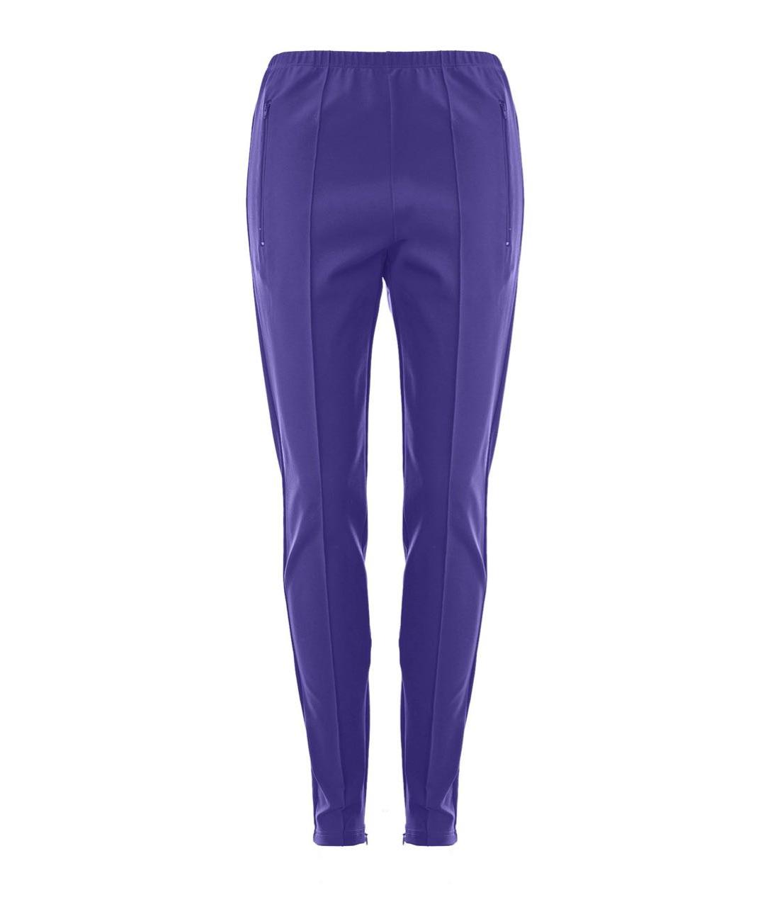 BALENCIAGA Фиолетовые вискозные брюки узкие, фото 1