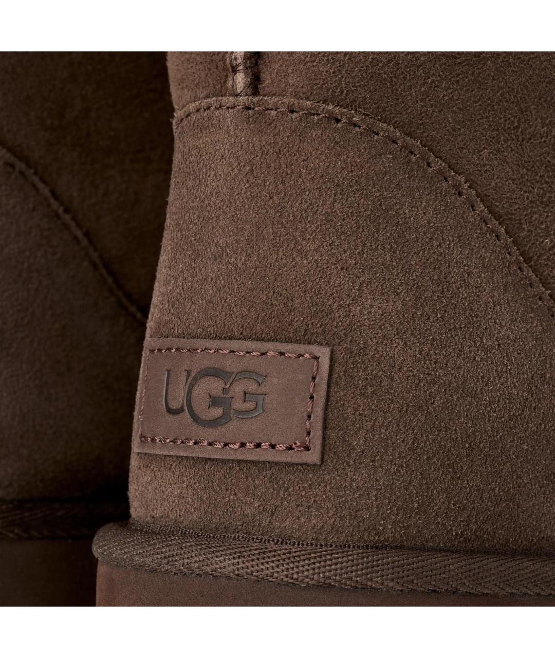 UGG Коричневые нубуковые сапоги, фото 3