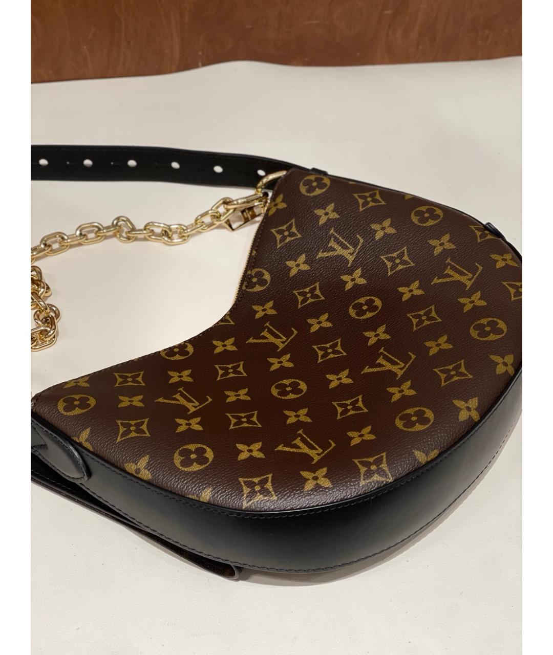 LOUIS VUITTON Коричневая сумка с короткими ручками из канвы, фото 5