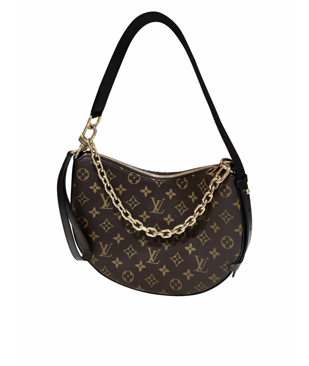 LOUIS VUITTON Коричневая сумка с короткими ручками из канвы, фото 1