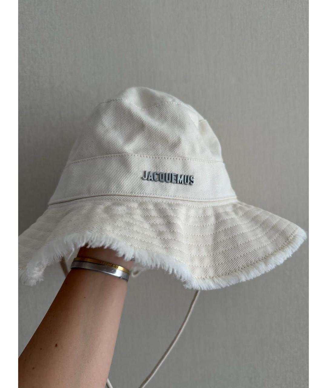 JACQUEMUS Бежевая хлопковая панама, фото 4