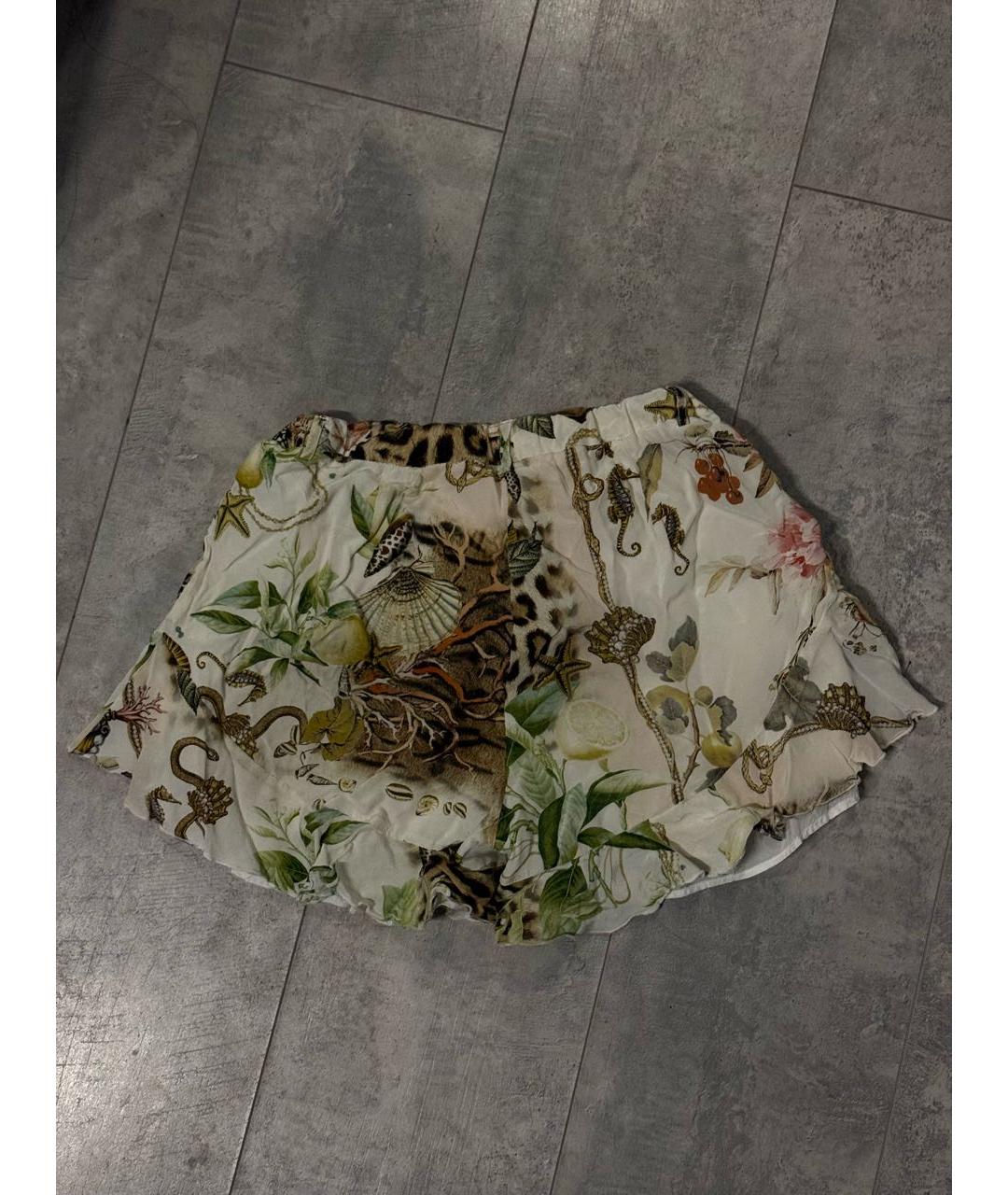 ROBERTO CAVALLI Мульти шелковые брюки и шорты, фото 2
