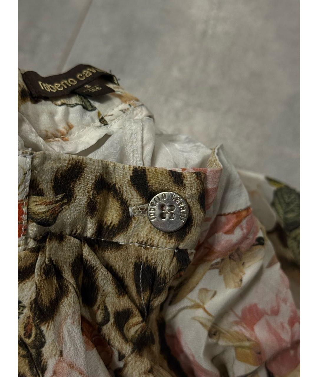 ROBERTO CAVALLI Мульти шелковые брюки и шорты, фото 4