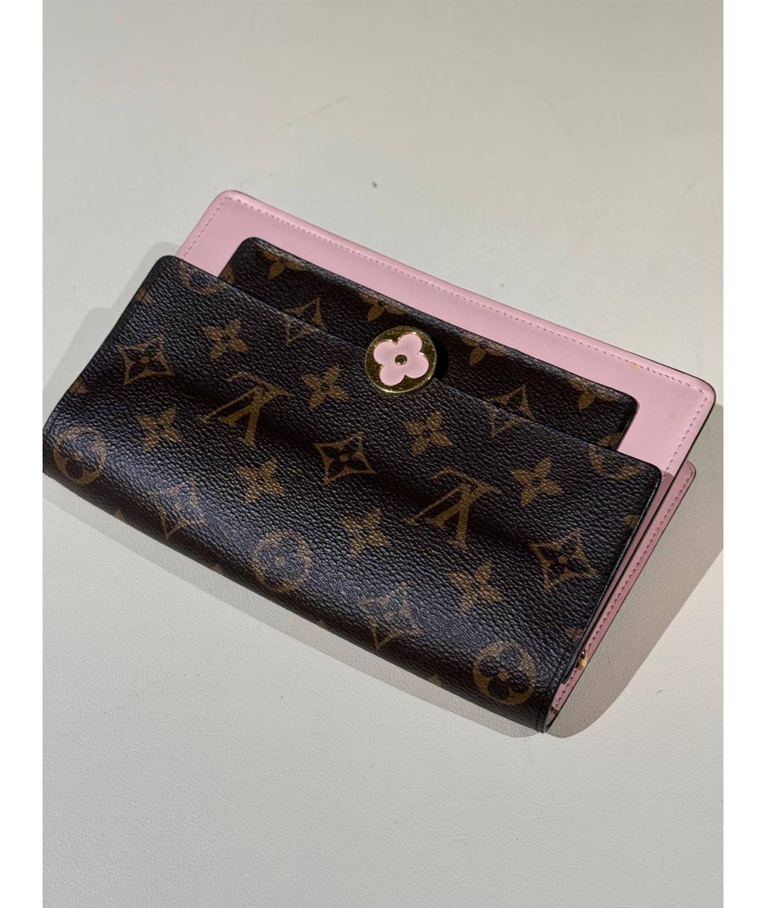 LOUIS VUITTON Коричневый кошелек, фото 7
